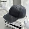 Boné de beisebol vintage lavado, masculino e feminino, fino, aposentado, boné, moderno, moderno, quatro estações, cor sólida, rosto pequeno