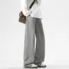 Ropa de Hombre Fengshe / Novedad Primavera y Otoño Pantalones Casuales Algodón Puro Media Cintura Elástica Estilo Botón y Cinturón Pantalones de Longitud Completa Estilo Americano High Street