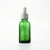 Botella de Vidrio Verde para Aceite Esencial de 10 ml, Botella para Líquidos Opaca de 15 ml, Botella Dosificadora para Líquidos de Esencia de 30 ml, Botella Gotero de 50 ml