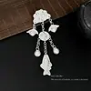 Horquilla de Estilo Étnico con Borlas de Plata Miao Retro, Accesorio Tradicional para el Cabello Hanfu para Mujeres