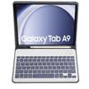 Para tableta Samsung A9 2023 funda de cuero con teclado bluetooth 8.7 funda protectora SM-X110 ranura para lápiz magnética
