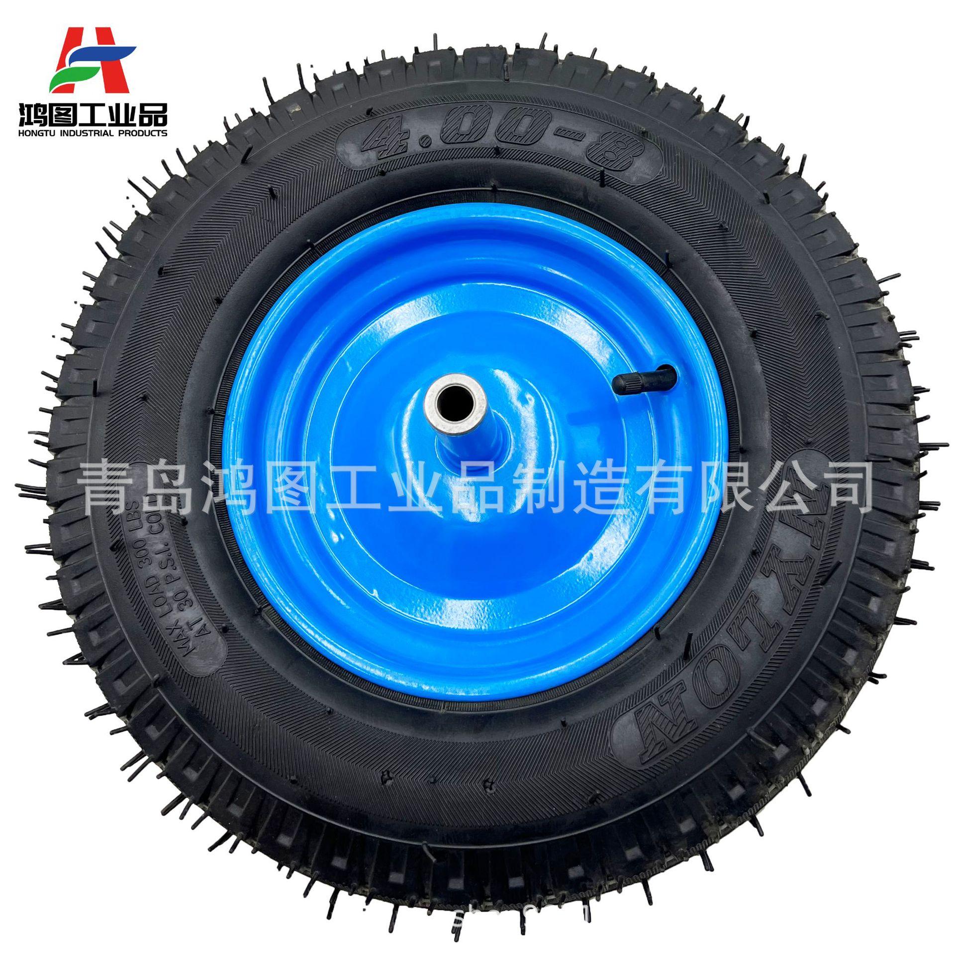 16寸4.00-8橡胶充气轮长城花 (4)