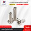 Parafusos de Cabeça Redonda de Aço Inoxidável 304 Aprovados pelo Fabricante, Parafusos de Máquina de Cabeça Panela Cruzada, Parafusos Totalmente Roscados, Parafusos de Máquina Cruzados de Cabeça Redonda