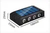 Luz lavadora de parede solar transfronteiriça para vilas e pousadas ao ar livre, luz de pátio, luz de paisagem, luz de parede solar em forma de leque