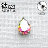Aleación de Titanio Astmf-136 Gota de Agua Circonita Clavo para Cartílago Auricular G23 Titanio Rosca Interna Circonita Clavo para Cartílago Auricular Joyería para Piercing Adorno para la Cabeza