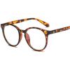 Gafas Anti Luz Azul, Montura Redonda, Gafas de Lente Plana, Monturas para Miopía, Gafas Protectoras, Gafas Ópticas, Montura Negra