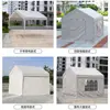 Tienda de puesto al aire libre, Sombrilla, Tienda de mercado, Mercado nocturno Comercial Impermeable Lona de cuatro esquinas con paneles laterales transparentes para acampar