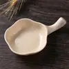 Plato para Condimentos de Paja de Trigo con Asa, Plato Pequeño para Guarniciones, Salsa de Soja, Vinagre, Sal de Cocina, Plato para Condimentos, Plato para Aceite, Plato para Salsas para Untar, Plato para Snacks