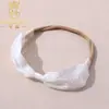 Accesorios para el cabello de niños japoneses y coreanos bordado blanco banda para el cabello de bebé diadema de encaje hecha a mano DIY anillo para bebé al por mayor