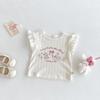 Conjunto de Dos Piezas de Verano Nuevo para Niña Bebé: Chaleco Estilo Coreano con Mangas de Murciélago + Pantalones Culotte a Cuadros, Estilo Delgado para Salir, Combinación