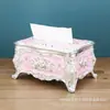 Caja de Papel Caja de Pañuelos Hogar Sala de Estar Creativo Estilo Europeo Hogar Simple Lindo Mesa de Centro ktv Servilleta
