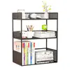 Prateleira de Armazenamento para Mesa, Estante de Mesa, Mesa de Dormitório, Organizador de Mesa de Escritório, Pequena Estante Multicamadas, Prateleira de Armazenamento em Camadas