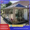Fábrica Vendas diretas high-end quebrado ponte de liga de alumínio estrutura de aço pequeno pátio jardim telhado selado terraço vidro Sunshine Room