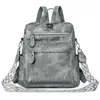 Mochila Transfronteriza para Mujer, Versión Coreana 2026 Nueva Moda PU Personalizada Mochila de Viaje para Mujer Tendencia Mochila Escolar para Estudiante Venta al por Mayor