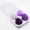 Huevo de maquillaje borla de polvo huevo de belleza traje huevo de maquillaje en caja borla de polvo en forma de gota de agua calabaza 4 huevos de maquillaje en caja caja cortadora