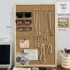 Tablero de Exhibición de Collares de Madera Retro Colgante de Pared Xiuhe Marco Colgante para Joyería de Cabeza Pendientes Almacenamiento de Pendientes Puesto de Exhibición