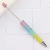 Canetas Goo Criativas em Estoque Atacado DIY Fio de Contas Fofo Canetas Esferográficas Canetas de Contas Galvanizadas Eletroplateadas UV Canetas de Contas Gradiente de Três Cores