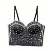 Popular top strapless de luxo estilo francês com bordados de miçangas e strass, com bojos, adequado para usar por dentro ou por fora, cropped e sem costas.
