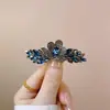 Novo Grampo de Cabelo para Mulheres Presilha para Coque na Parte de Trás da Cabeça Grampo de Mola Acessório de Cabelo Elegante Grampo de Cabelo para Mãe Top com Strass Acessório de Cabelo