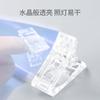 Clip de cristal para decoración de uñas, pegamento para extensiones de uñas, clip de fijación para molde de uñas, clip para dar forma a la pieza de uña, clip para pieza de uña firme, herramienta para uñas no deformada