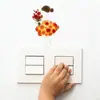 Brup Chica Floral Switch Pegatina de Pared Estilo Curativo Suave Enchufe de Interruptor Decoración del Hogar Pegatina de Pared Hs5350C