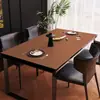 Mantel de Mesa de Cuero Negro, Resistente al Aceite, Impermeable, Mantel de Mesa de Comedor sin Lavado, Protector de Mesa de Centro, Mantel de Lujo Ligero y de Gama Alta