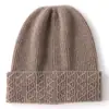 Cachemira 2026 Otoño/Invierno Nuevo Unisex Jacquard de Canalé Casual Cálido Protección para Orejas Protección contra el Frío Gorro de Punto