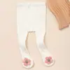 Medias de Flores para Niños Primavera y Otoño Leggings de Algodón para Bebés Niños y Niñas Medias de Cintura Alta Ropa Exterior Leggings