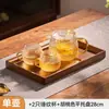 Tetera con Patrón de Martillo de Jianxi para Una Persona Juego de Té Especial Infusor de Té de Vidrio Resistente al Calor Tetera de Té de Flores para Mujeres Alto Valor Estético