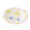 Bandeja de Cerámica para Té Casero Estilo Dinastías Tang y Song, Pintada a Mano con Diseño de Mariposa y Flor en Porcelana Azul y Blanca, Accesorio para Ceremonia del Té, Bandeja para Té Seco, Bandeja para Bocadillos de Té