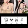 Serie Mariposa Pegatinas de Tatuaje Herbal Impermeables Larga Duración Sensación de Alta Gama No Reflectantes Base de Jugo Tatuaje Falso para Brazo Clavícula para Mujeres