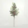 Decoração de Pinha Artificial de Natal Transfronteiriça Acessórios de Galho de Pinheiro Único Pinhas de Plástico Árvore de Natal de Feriado Presentes