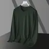 Camiseta de manga corta para hombre, Otoño Nuevo, Cuello redondo, Camiseta básica de seda de leche, Ajustada, Versátil, Moderna, Secado rápido, Top deportivo para hombre