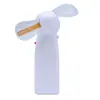 Fabricante Ventilador de Texto Parpadeante LED Luminoso Regalo Mini Portátil Recargable DIY Ventilador Pequeño Larga Duración de Batería Publicidad Personalización