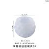 Molde de Resina de Cristal DIY Papoula Criativo Vela Suculenta Planta Alívio Tigela Molde de Silicone Atacado em Estoque