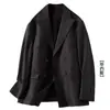 Terno Masculino de Alta Qualidade com Abotoamento Duplo 2024 Novo Estilo Gola Lapela Elegante Slim Casual Terno Formal Jaqueta Bonita