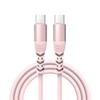 Cable de datos de carga rápida PD60W tipo C para Huawei Samsung Apple 15 20V3A línea de carga rápida de silicona