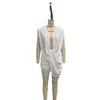 Moda femenina nueva estilo europeo y americano transfronterizo primavera-verano 2026 falda corta ajustada plisada vestido de color liso sexy con escote en V profundo