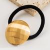 Cuerda para el pelo geométrica lisa de metal de temperamento simple de Corea del Sur accesorios para el pelo amor redondo temperamento todo-partido anillo para coleta cuerda para el pelo