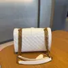 Bolso Bandolera Versátil para Mujer, Bolso de Hombro con Cadena Acolchada tipo Matelassé, Nuevo Bolso Clásico de Moda Tendencia Popular 2024