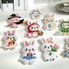 Parche bordado de conejito lindo de dibujos animados, adecuado para decorar bolsas, con diseño de conejo y zanahoria, bordado por computadora, autoadhesivo, no requiere costura