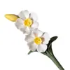 Cerámica Artificial Hecha a Mano Flores de Narciso Amasadas a Mano Decoración del Hogar Adornos Florales para Sala de Estar y Restaurante Ramo de Flores Artificiales
