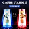 Válvula angular de cobre maciço, alta vazão, uma entrada duas saídas, para torneira de máquina de lavar e aquecedor a gás de água, válvula de esfera estendida com parada automática de água