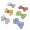 Tecido Xadrez Acessórios de Borboleta Colorido Estéreo Laço DIY Acessórios de Cabelo Grampos de Cabelo Roupas Sapatos e Meias Acessórios Decorativos
