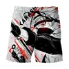 Pantalones Cortos de Verano Europeos y Americanos Dragon Ball Huo Sombra Impresos en 3D Pantalones Casuales Sueltos de Verano Pantalones de Playa para Hombre de Anime Japonés