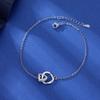 Pulsera de Amor de Doble Anillo Mobius para Niña, Diseño de Nicho de Sentido de Alto Grado, Moda Simple, Pulsera de Lujo Ligero, Regalo de Moda