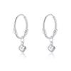 Pendientes de plata de ley S999, pendientes de pie, pendientes de plata de ley para mujer, pendientes pequeños circulares, pendientes de oro, pendientes gratis