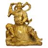 Adornos de Latón de Wang Lingguan Rey Fuego Shan Protege Dios Fa Zun para Sala de Estar Escritorio del Hogar Adornos Completamente de Cobre Regalo