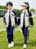 Uniforme escolar primário primavera e outono conjunto de três peças roupas de classe infantil traje de verão roupa esportiva jardim de infância Roupas de jardim verão