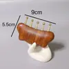 Escova Meridian de Latão Jacarandá Gatinho Pente de Cinco Dentes Raspagem Massagem Abdominal Escova de Pulso Pente de Massagem Meridian para Couro Cabeludo e Cabeça